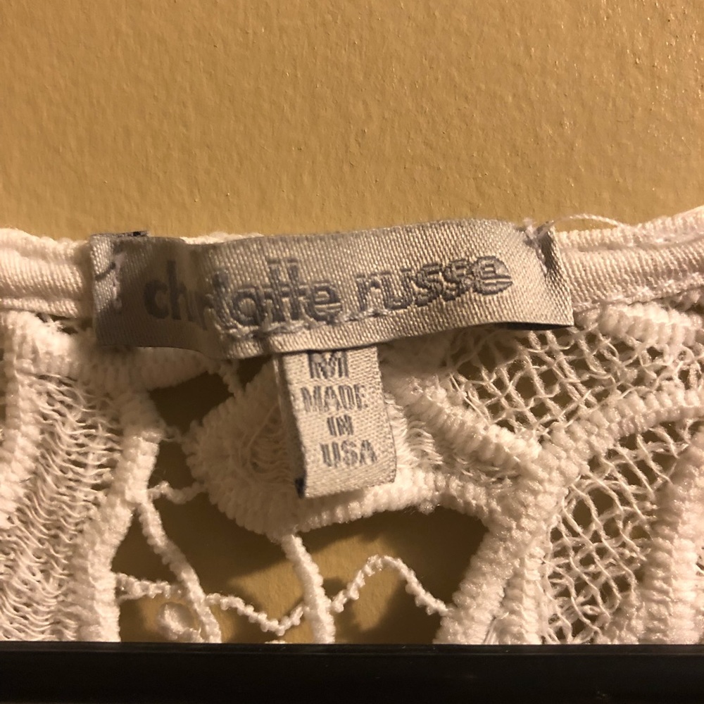 Charlotte Russe Knitted Floral Top!